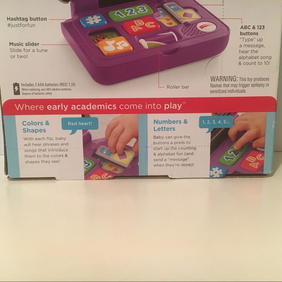 Fisher-Price Click and Learn Laptop (Infant to Preschool) - Picture 7 of 9